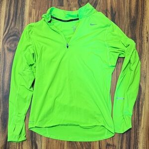Nike Neon Green Half-Zip Pullover